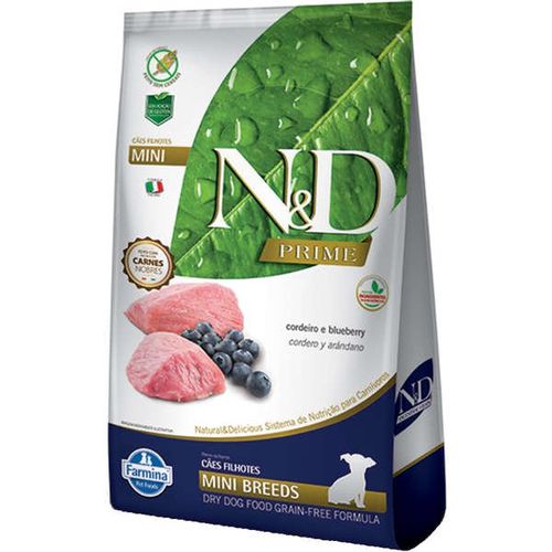 Ração N&D Prime Cães Filhotes Mini Cordeiro 2,5kg