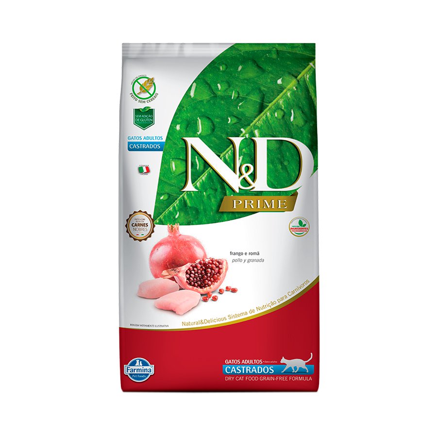 Ração N&D Prime Gatos Castrados Frango 1,5kg