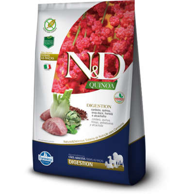 Ração N&D Quinoa Cães Adultos Digestion Cordeiro 10,1kg