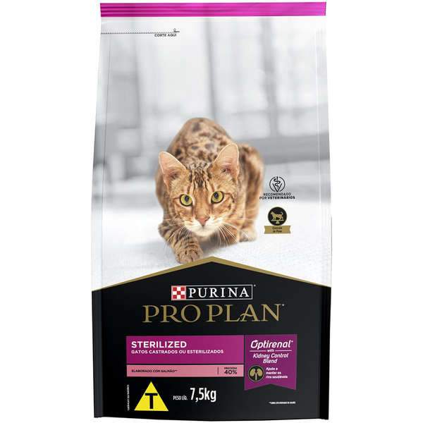 Ração Pro Plan Sterilized Gatos Adultos Castrados 7,5kg