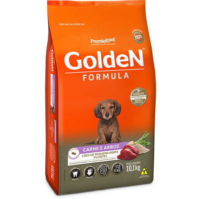 Ração Golden Fórmula Cães Filhotes Mini Bits Carne e Arroz 10,1kg