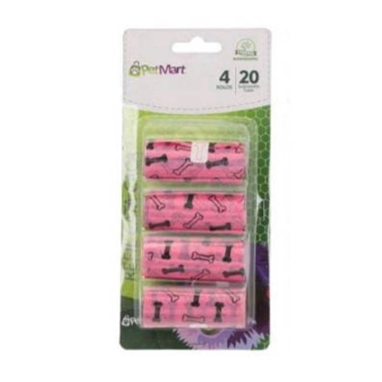 Refil Cata Caca PetMart 4 Rolos Rosa