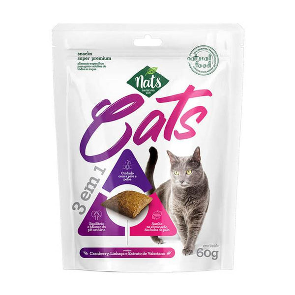 Snacks Nats Cats 3 em 1 60g