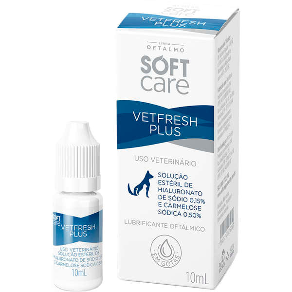 Solução Oftalmológica Soft Care Vetfresh Plus 10ml