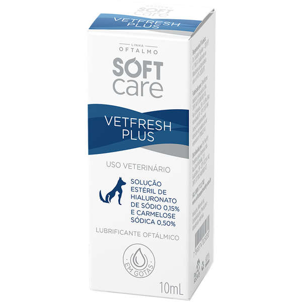 Solução Oftalmológica Soft Care Vetfresh Plus 10ml