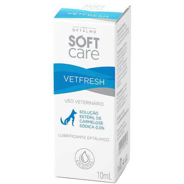 Solução Oftalmológica Soft Care Vetfresh 10ml