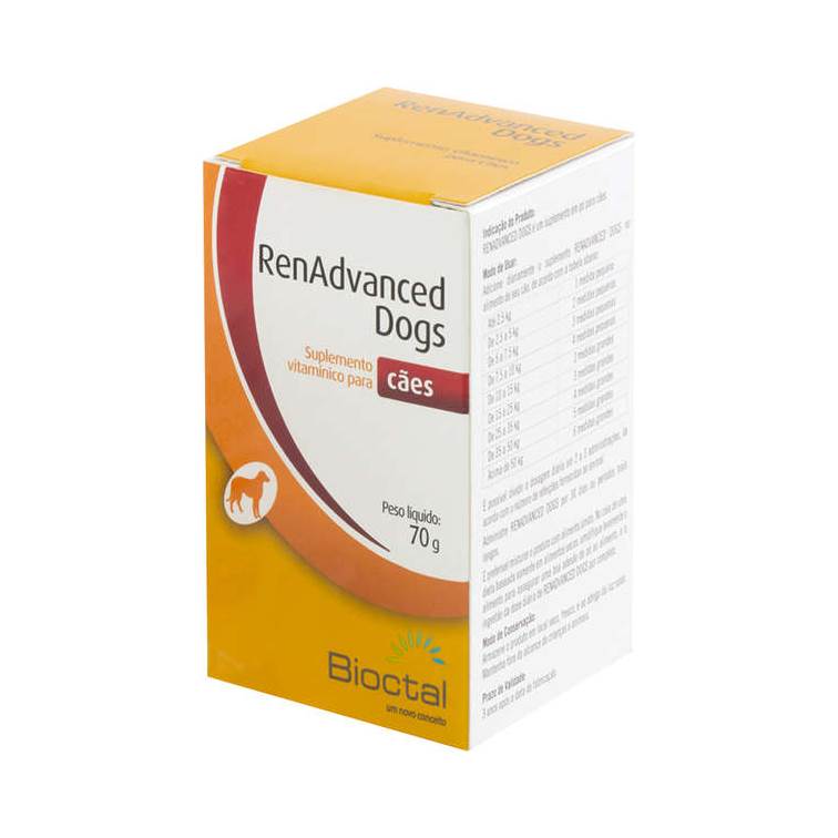 Suplemento Vitamínico Bioctal Renadvanced para Cães 70g