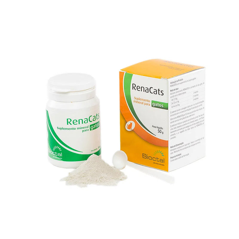 Suplemento Mineral RenaCats Bioctal para Gatos 50g