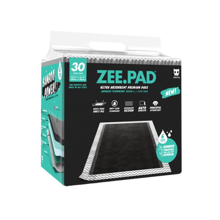 Tapete Higiênico Zee.Pad Preto 60x80cm 30 unidades