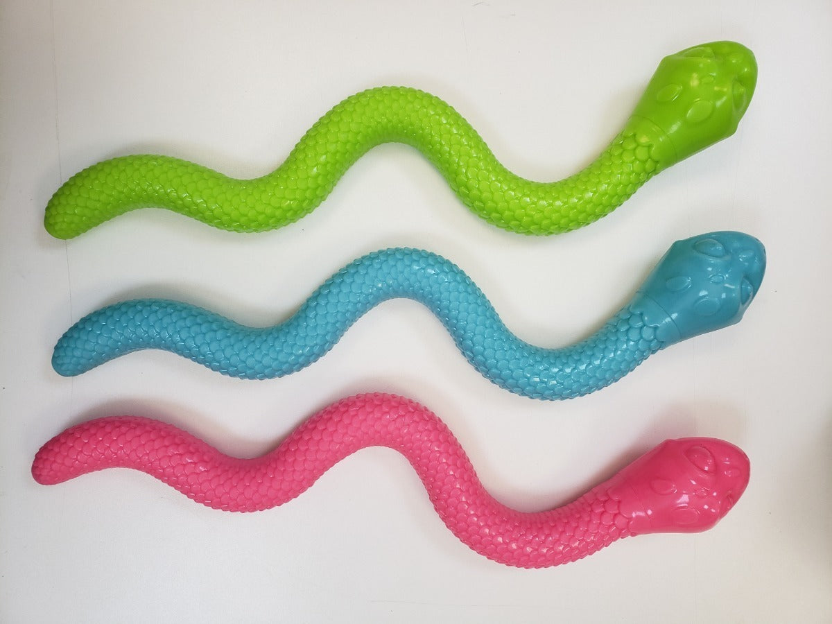 Brinquedo Jambo Mordedor Cobra Tpr Treat Sound Verde