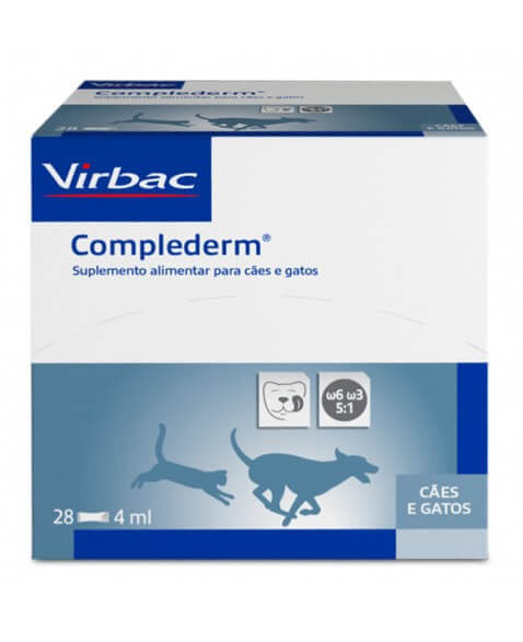 Suplemento Alimentar Complederm 4ml Virbac 28 unidades