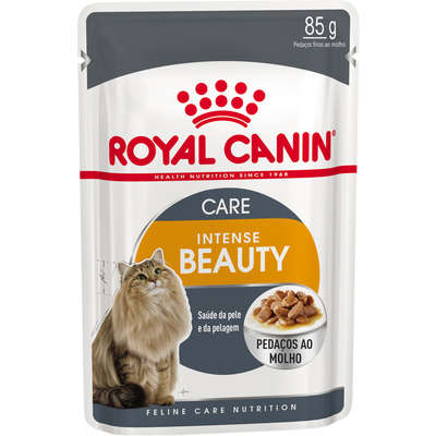 Alimento Úmido Royal Canin Sachê Gatos Intense Beauty 85g