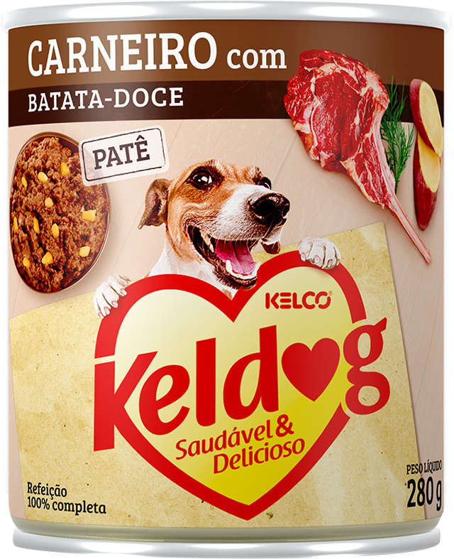 Alimento Úmido Keldog Carneiro com Batata-Doce