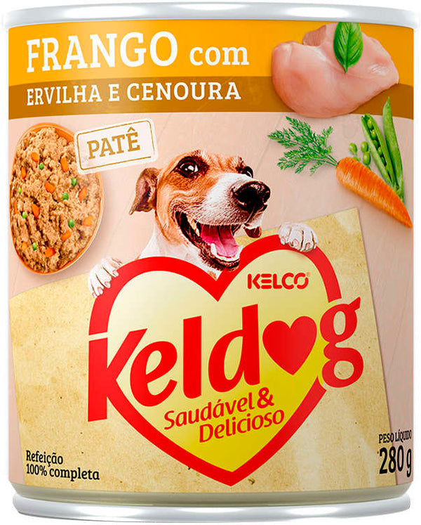 Alimento Úmido Keldog Frango com Ervilha e Cenoura