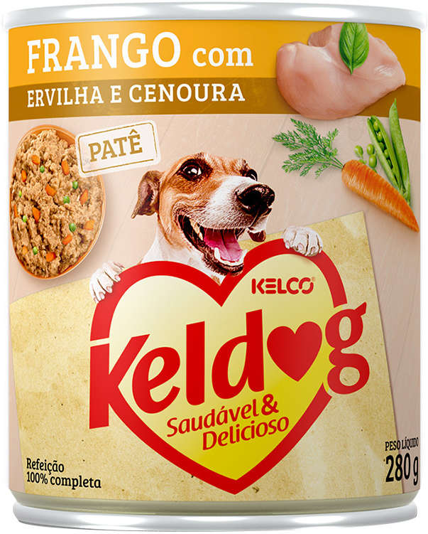 Alimento Úmido Keldog Frango com Ervilha e Cenoura
