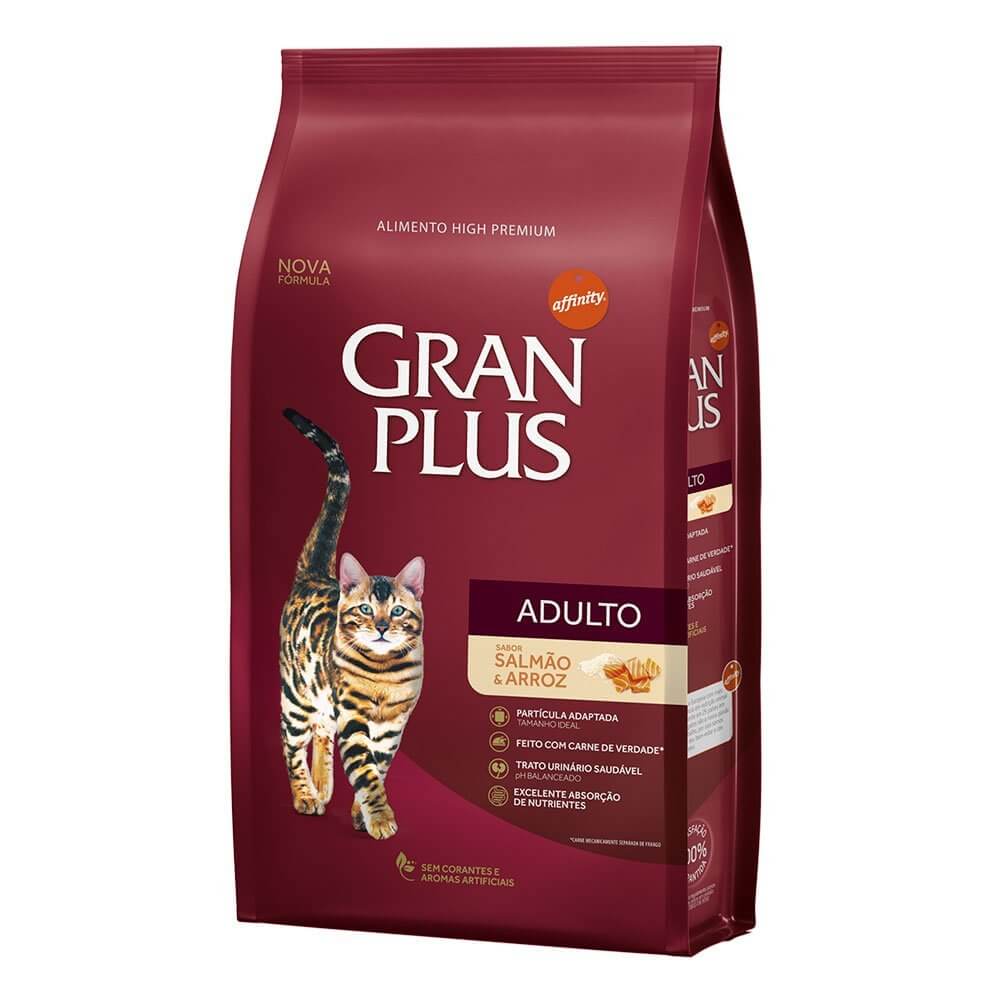 Ração GranPlus Gatos Adultos Salmão 1kg