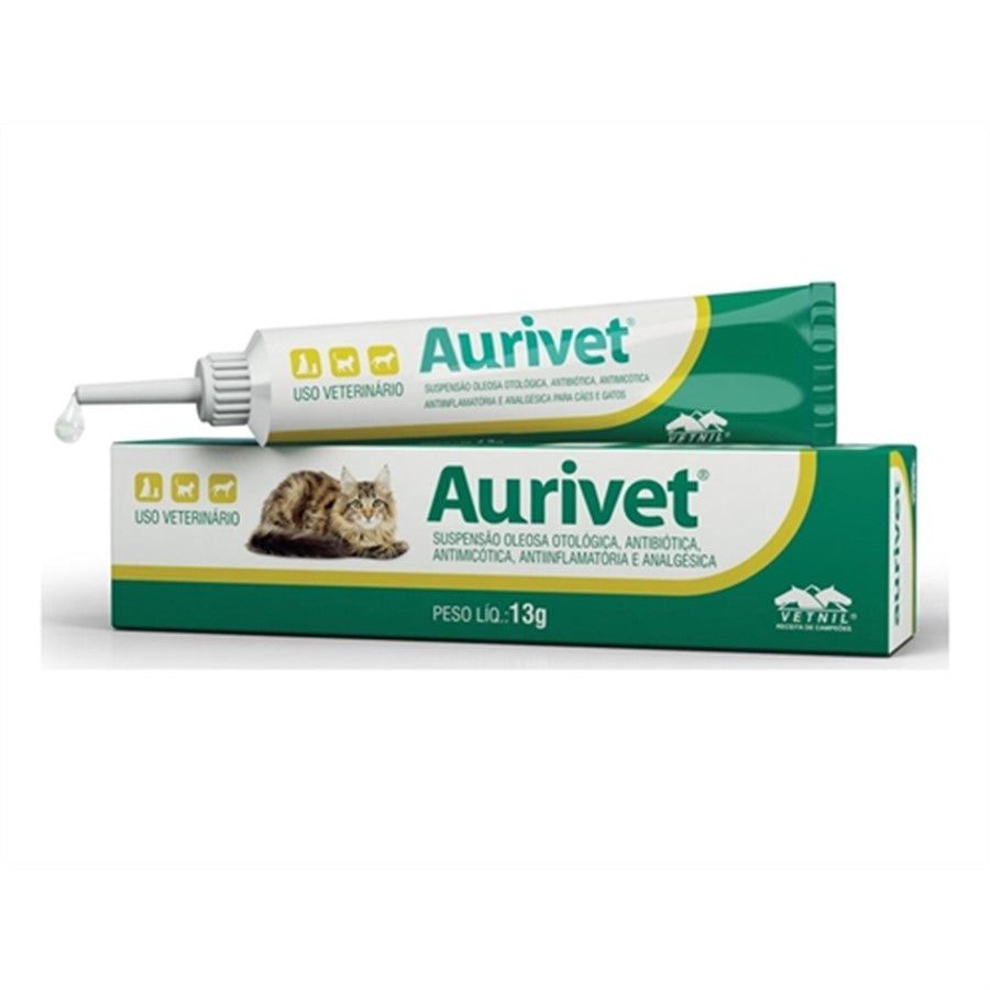 Medicamento Otológico Aurivet 13g